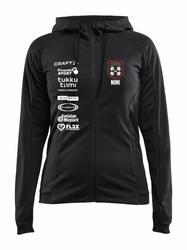 Naisten tekninen verryttely huppari IdVo logolla