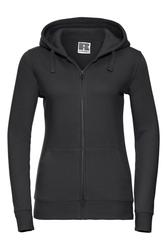 Naisten vetoketjullinen huppari KAS logolla