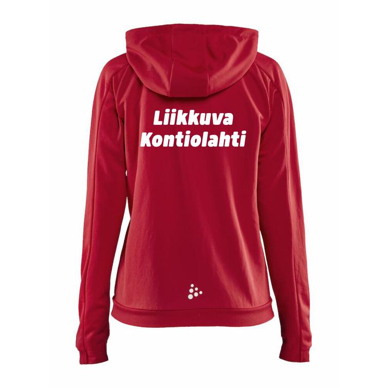 Naisten vetoketjuhuppari Kontiolahti logolla