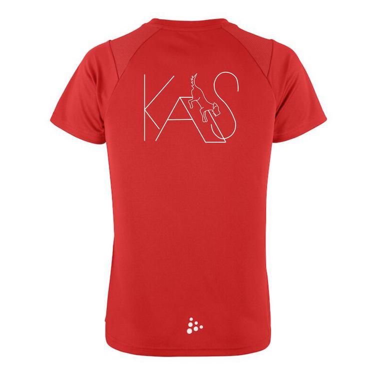Naisten tekninen t-paita KAS logolla