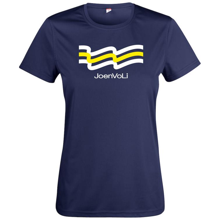 Naisten tekninen t-paita JoenVoLi logolla