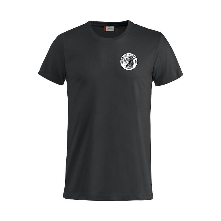 Miesten basic t-paita Joensuun ratsastajat logolla