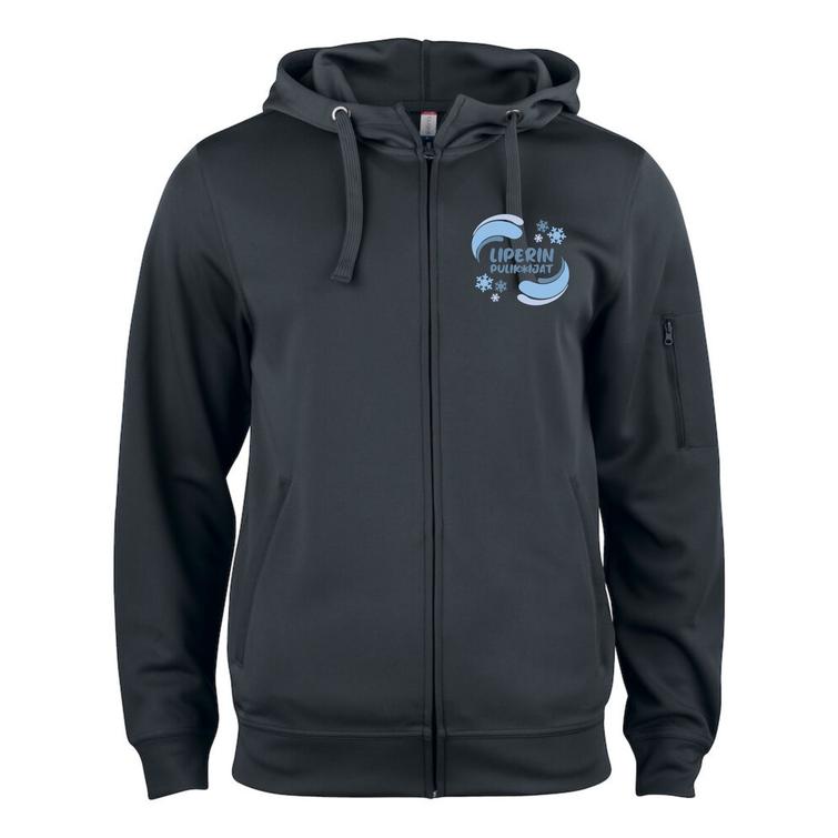 Miesten tekninen vetoketjuhuppari Liperin pulikoijat logolla