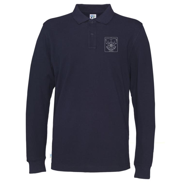 Miesten pitkähihainen pikee KrR logolla