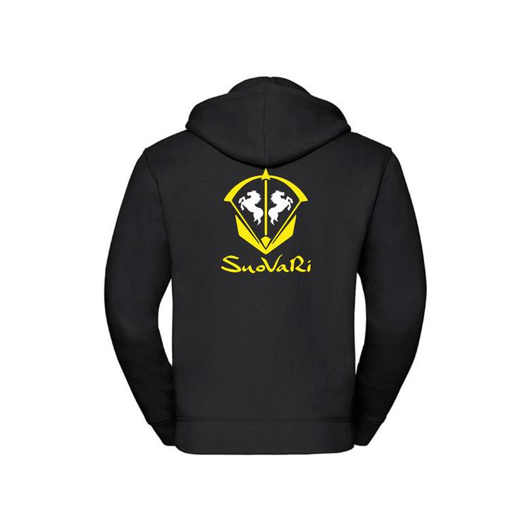 Miesten vetoketjuhuppari SuoVaRi logolla