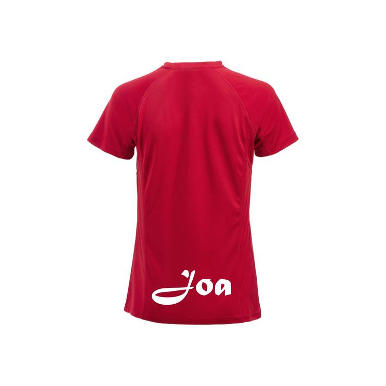 Naisten tekninen t-paita Joa-logolla