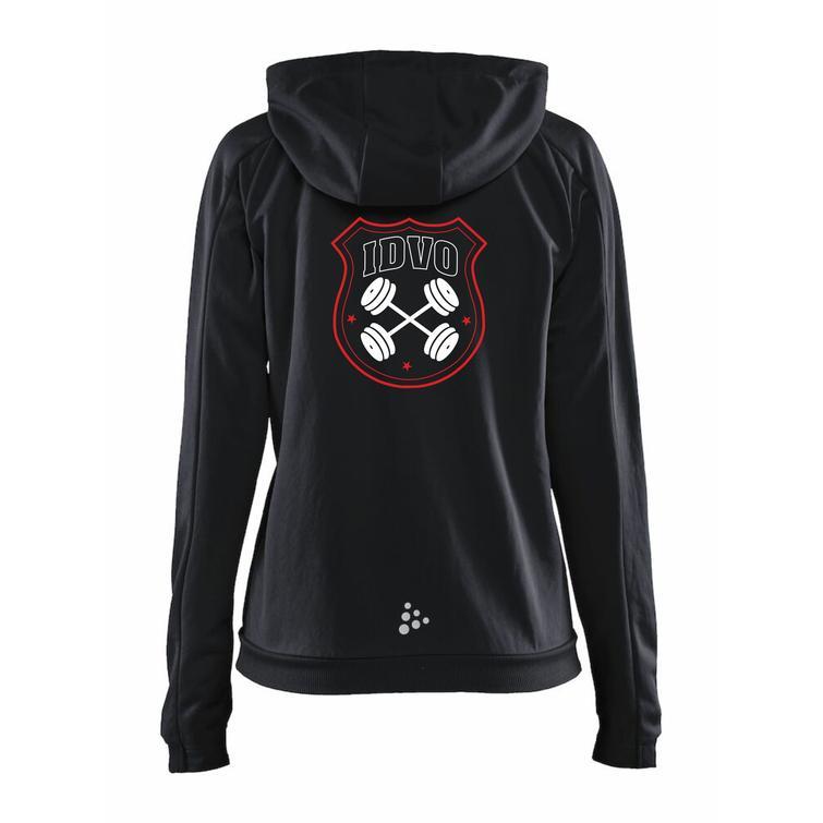 Naisten tekninen verryttely huppari IdVo logolla