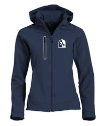 Naisten softshell takki H&auml;meen Ratsastajat logolla