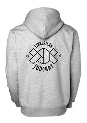 Lasten vetoketjuhuppari Tikkurilan judokat logolla