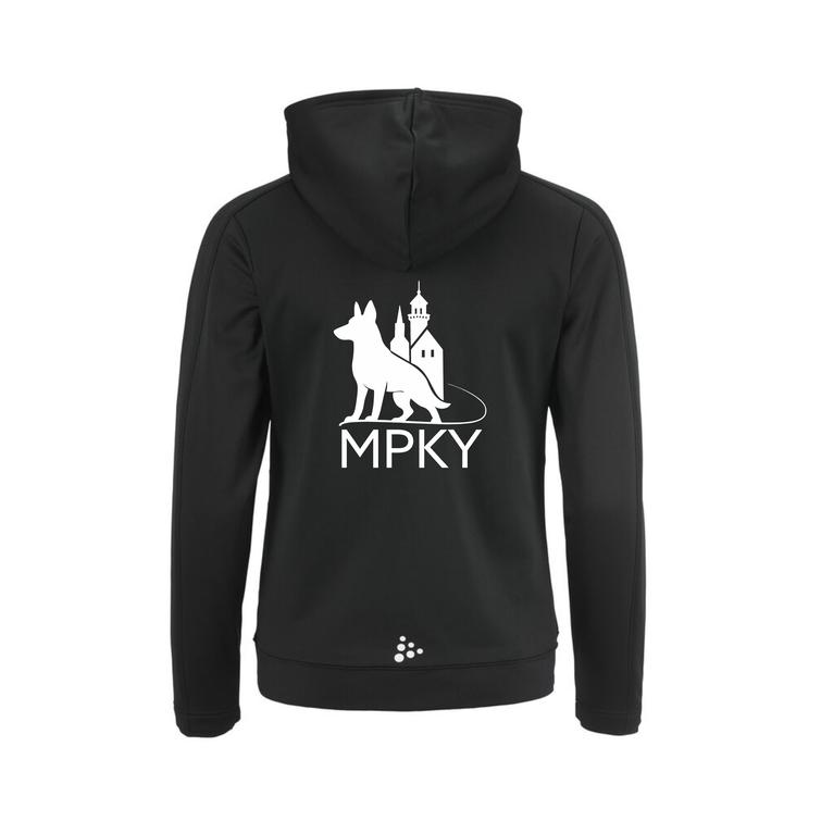 Naisten vetoketjullinen huppari MPKY logolla