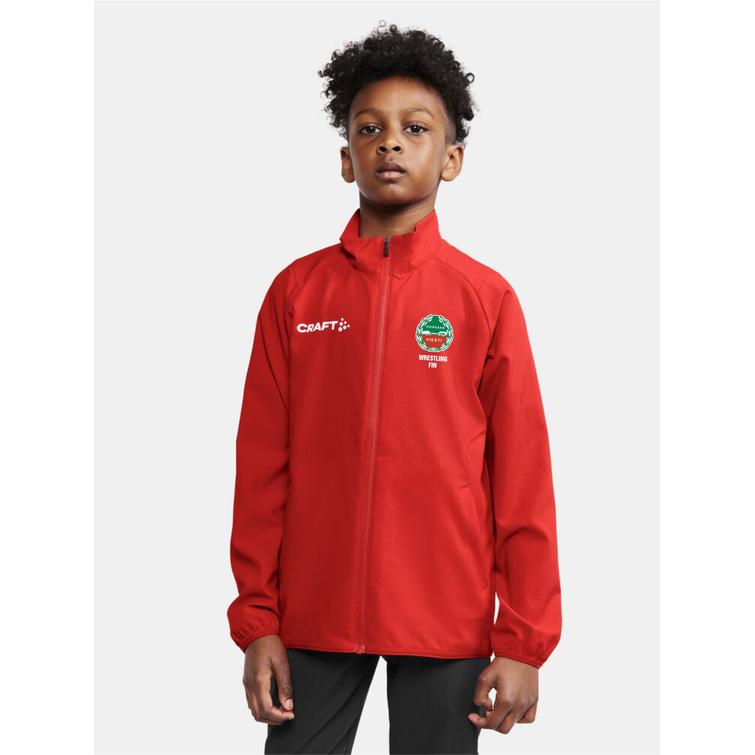 Lasten treenitakki Voikkaan Viestin logoilla