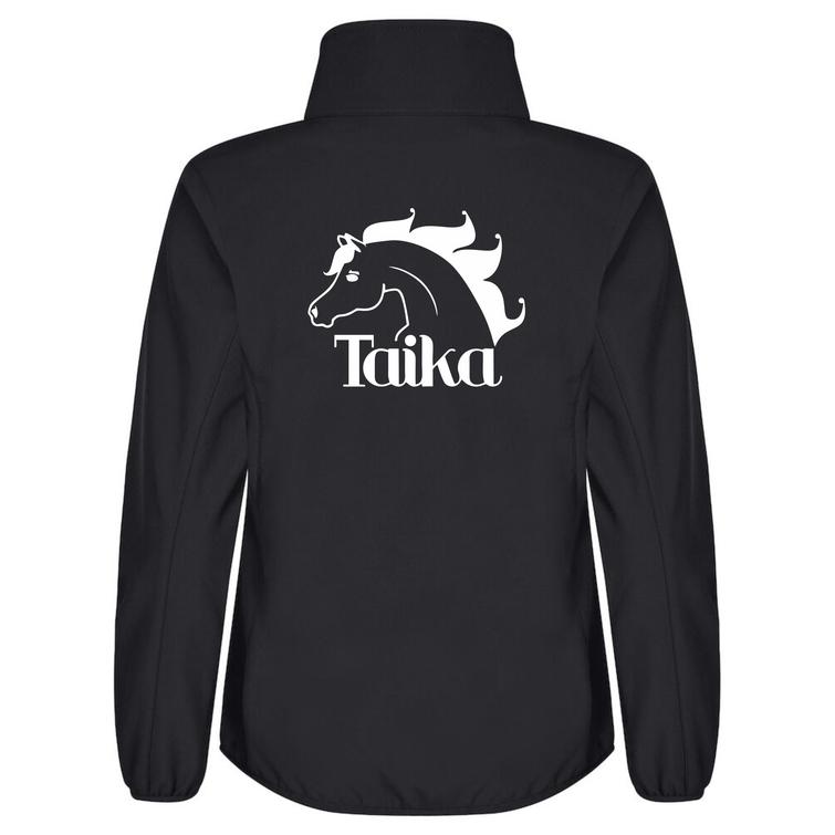 Naisten classic softshell takki Taika logolla