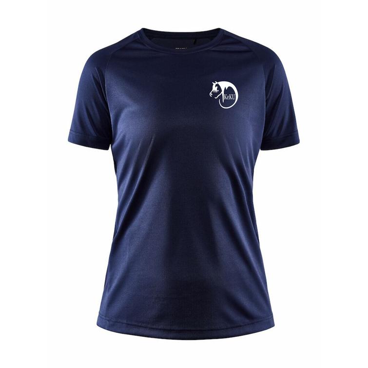 Naisten unify tekninen t-paita KeKU logolla