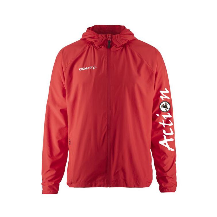 Miesten kevyt tuulitakki Action logolla