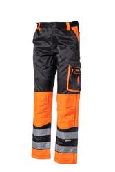 Huomiov&auml;riset vy&ouml;t&auml;r&ouml;housut oranssi/musta