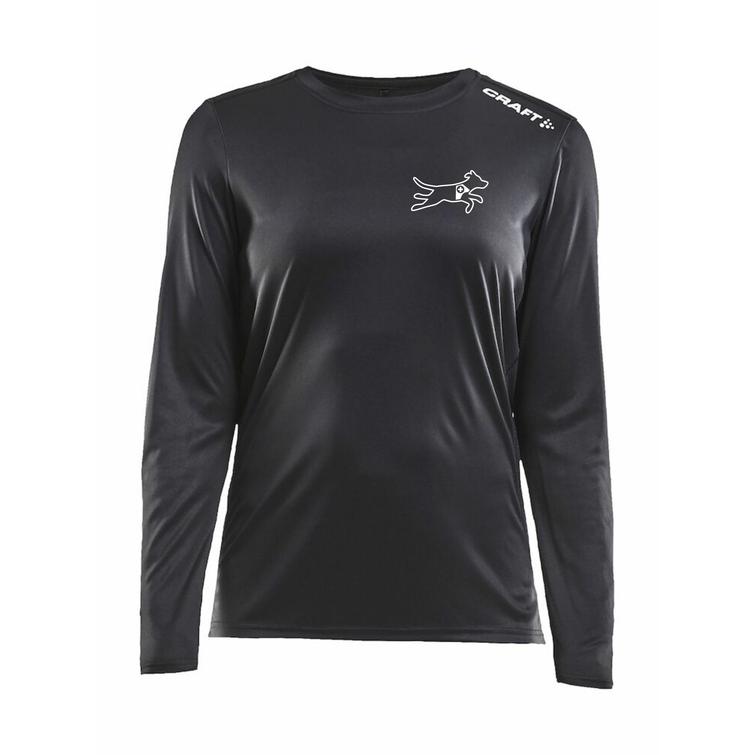 Naisten tekninen pitk&auml;hihainen paita Popeko logolla