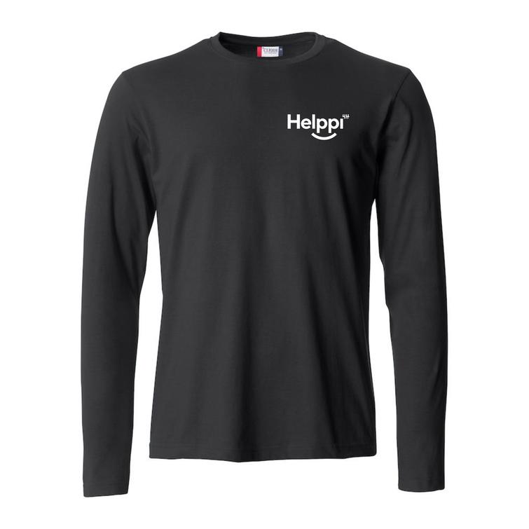 Miesten pitk&auml;hihainen paita 4H Helppi logolla