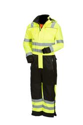 Huomiov&auml;rinen talvihaalari kelta/musta