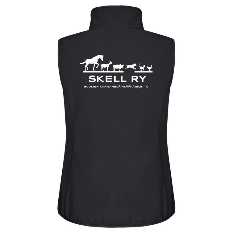 Naisten softshell liivi SKELL logolla