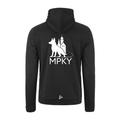 Miesten vetoketjullinen huppari MPKY logolla