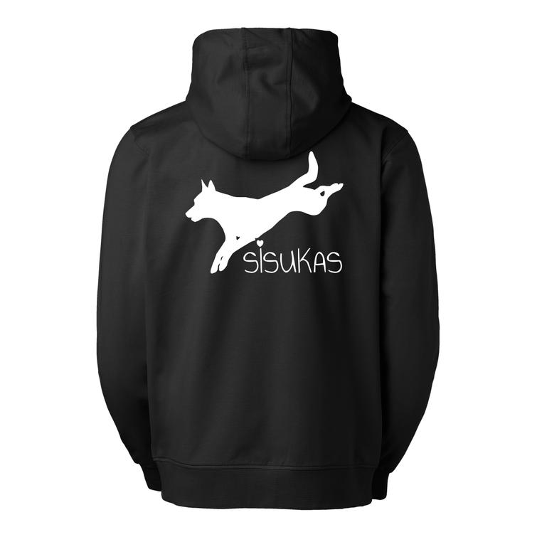 Miesten vetoketjuhuppari Sisukas-logolla