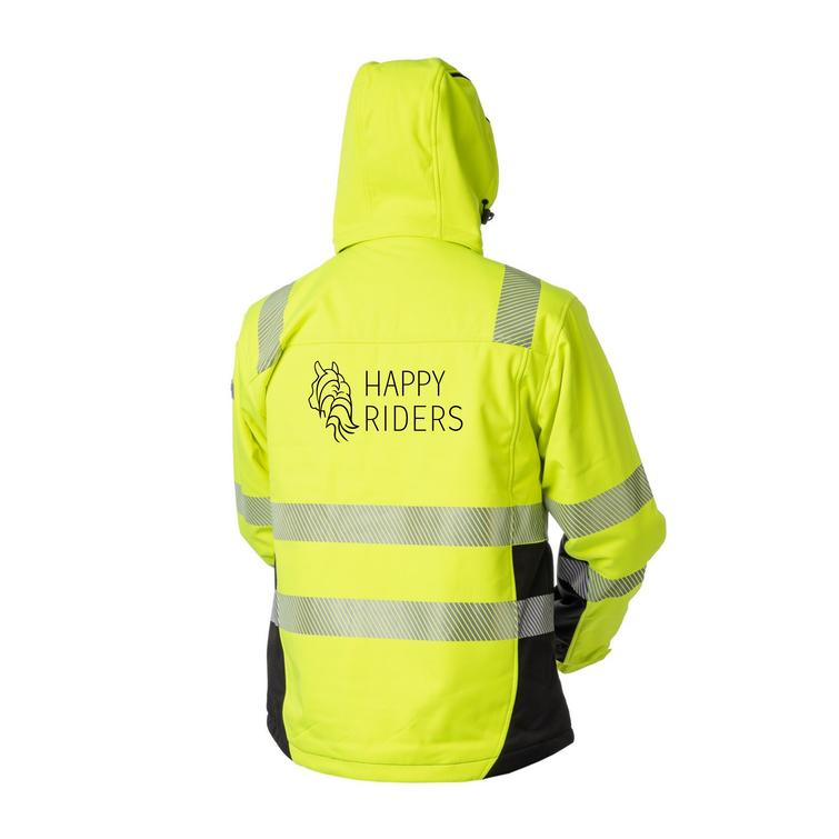 Huomiov&auml;rinen vedenpit&auml;v&auml; talvitakki Happy riders logolla