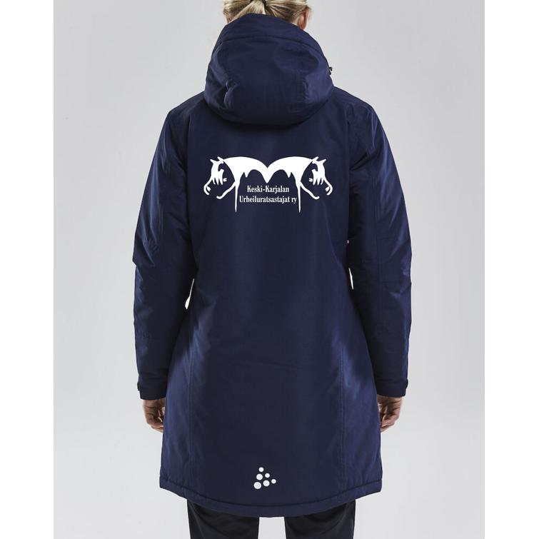 Naisten parka takki KeKU logolla