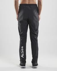 Miesten joustavat tuulihousut Action logolla