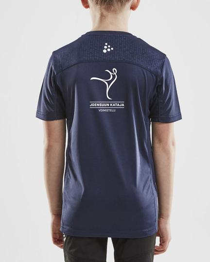 Lasten rush t-paita Kataja voimistelu logolla
