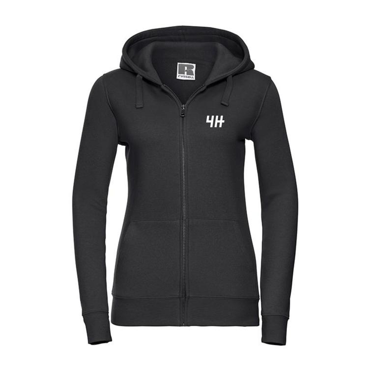 Naisten vetoketjuhuppari 4H logolla