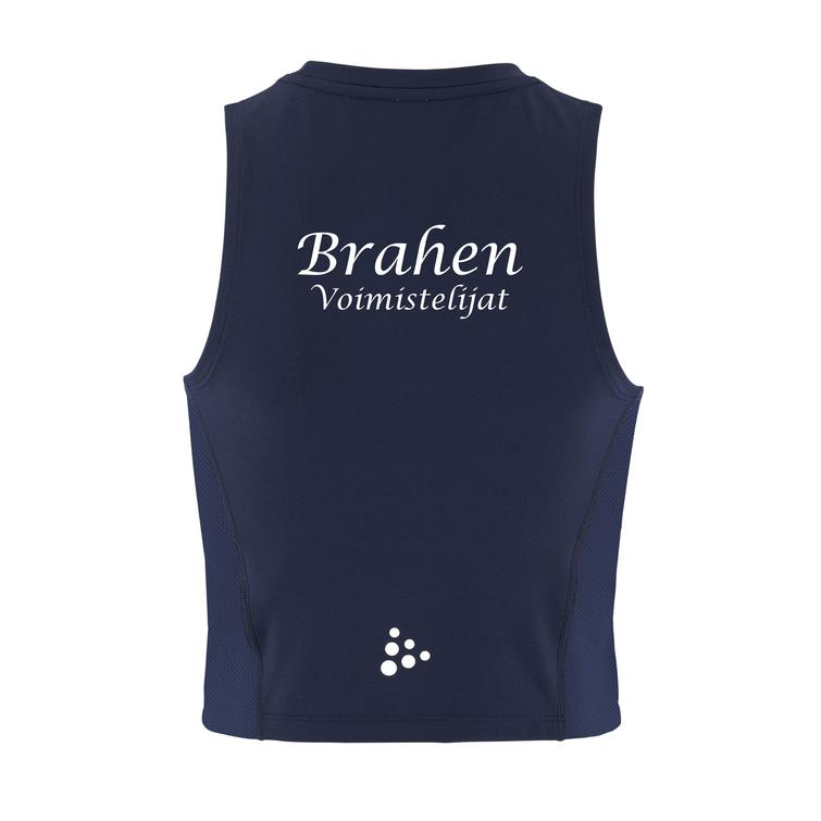 Naisten Crop Singlet toppi BraVo logolla
