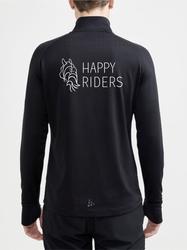 Miesten ohut välikerrostakki Happy riders logolla