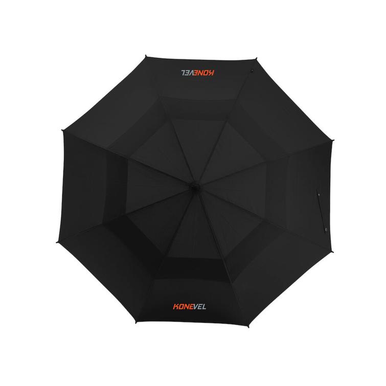 Sateenvarjo konevel logolla