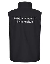 Miesten softshell liivi Mieli logolla