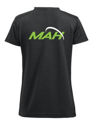 Naisten tekninen t-paita MAH logolla