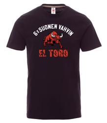 T-paita 6x Suomen vahvin EL TORO logolla
