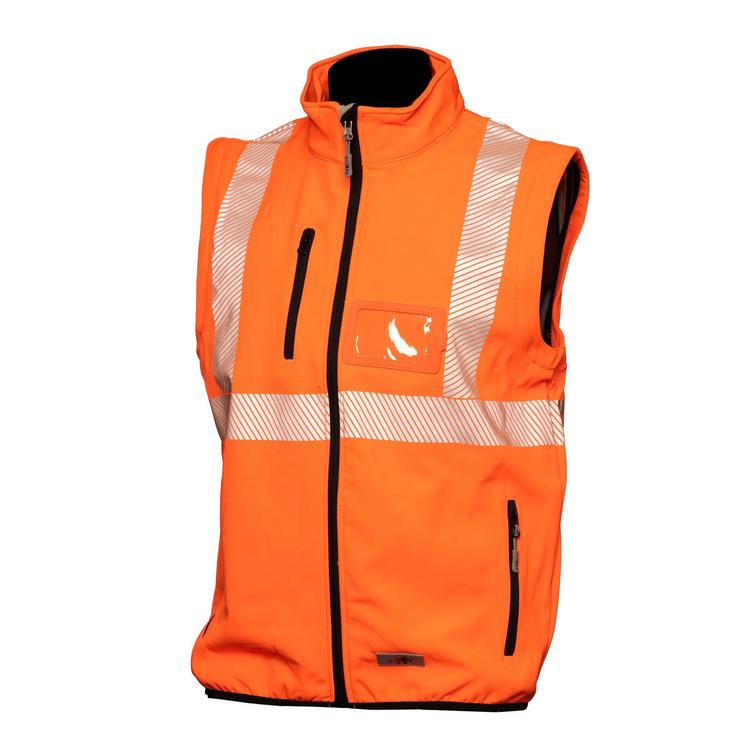 Huomiov&auml;rinen softshell takki oranssi