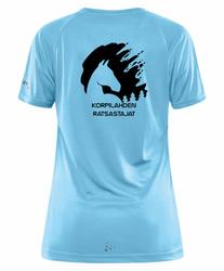 Naisten tekninen t-paita KoRa logolla