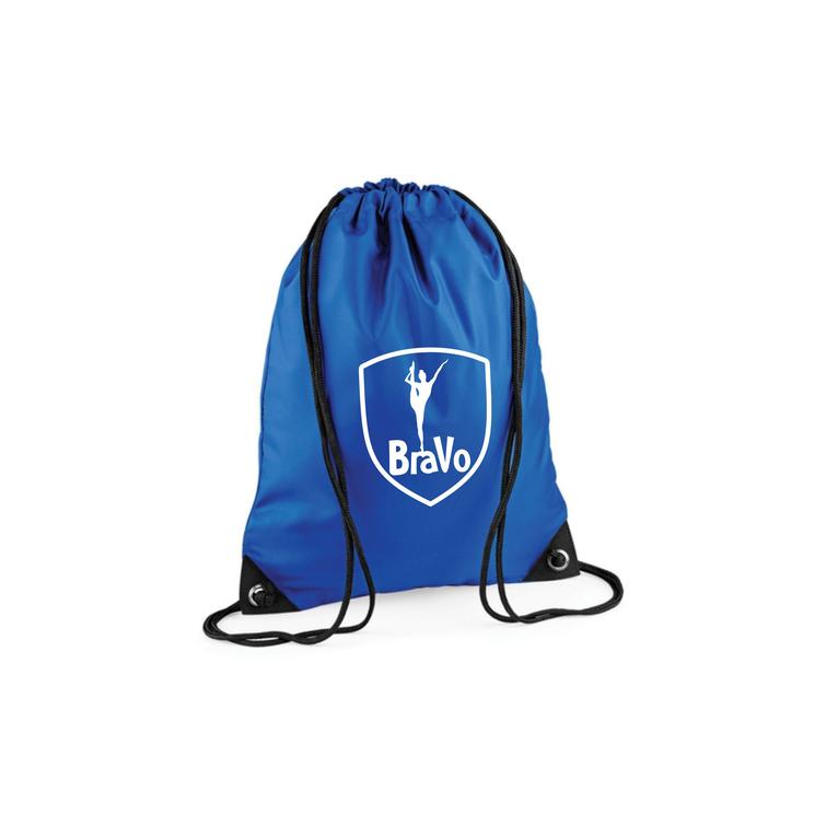 Jumppapussi BraVo logolla