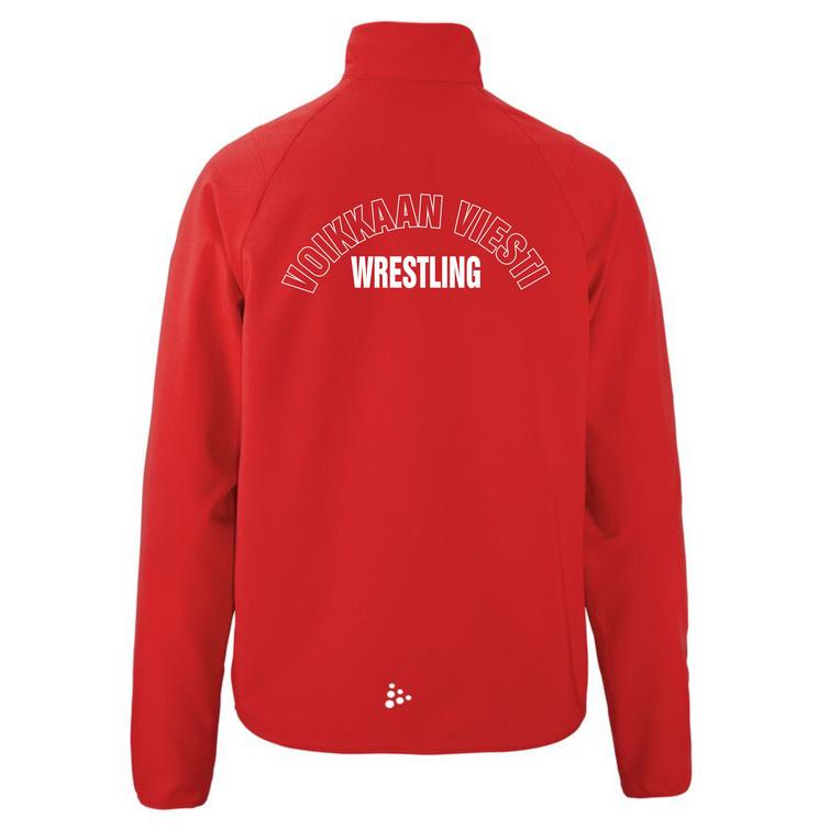 Naisten treenitakki Voikkaan Viesti logolla