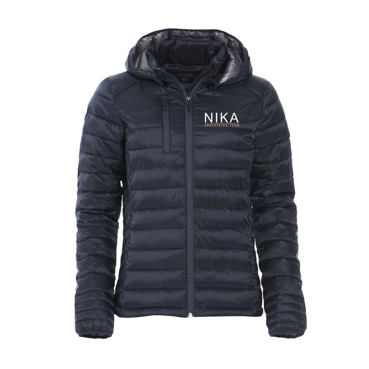 Naisten kevyt toppatakki Nika logolla