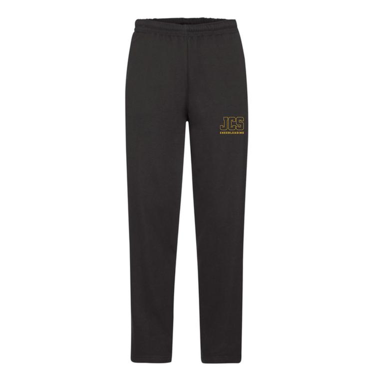 Suoralahkeiset collegehousut JCS logolla