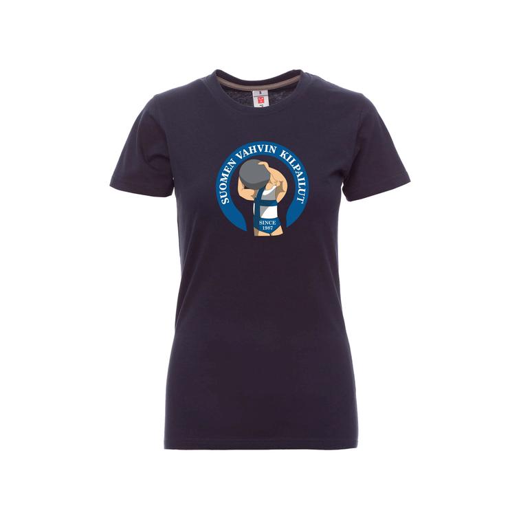 Naisten t-paita Suomen vahvin logolla
