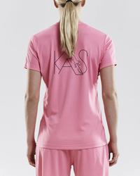 Naisten tekninen v-aukko t-paita KAS logolla