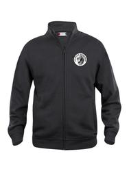 Miesten collegetakki Joensuun ratsastajat logolla