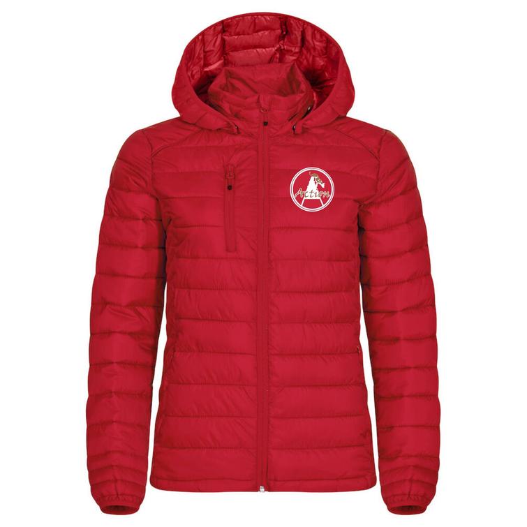 Naisten kevyt toppatakki Action logolla