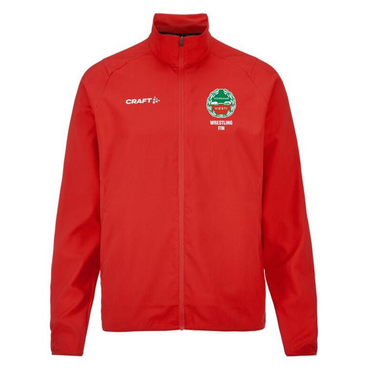 Miesten treenitakki Voikkaan Viesti logolla