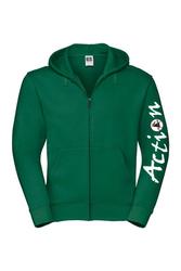 Miesten vetoketjuhuppari Action logolla