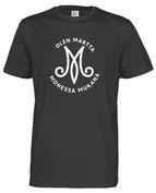 Miesten t-paita M-monessa mukana logolla