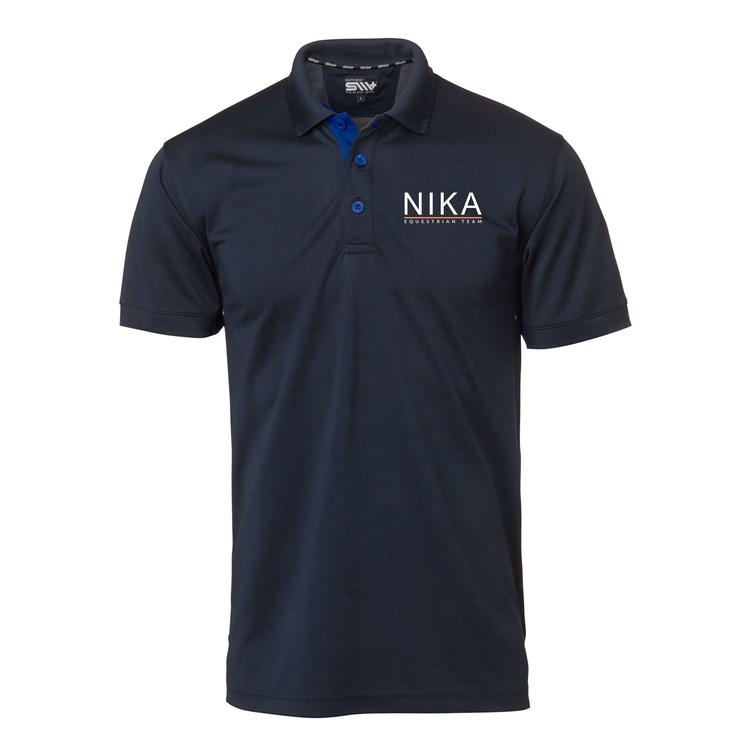 Miesten tekninen pikee Nika logolla